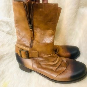 Vince Camuto Two Tone Motorcycle Boot|Sz 9